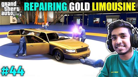 TECHNO GAMERZ | FINALLY MY GOLD LIMOUSINE IS REPAIRED GTA V GAMEPLAY #44 - YouTube