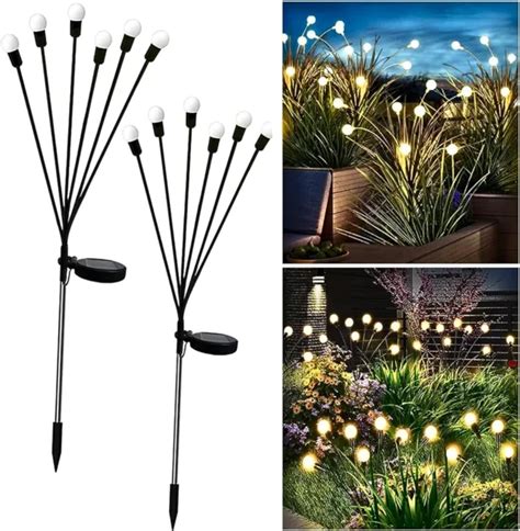 Lightining Bug High quality solar lights outdoor garden light with 6 or ...