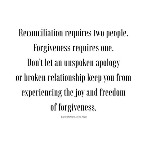 Reconciliation requires two people. Forgiveness requires one. #quote #inspirationalquotes # ...