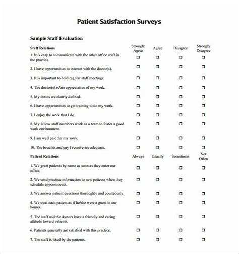 Patient Survey form Awesome Sample Patient Satisfaction Survey 10 Documents In Pdf | Survey form ...