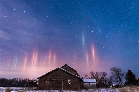 Rare optical phenomenon shows pillars of light in the sky | Metro News