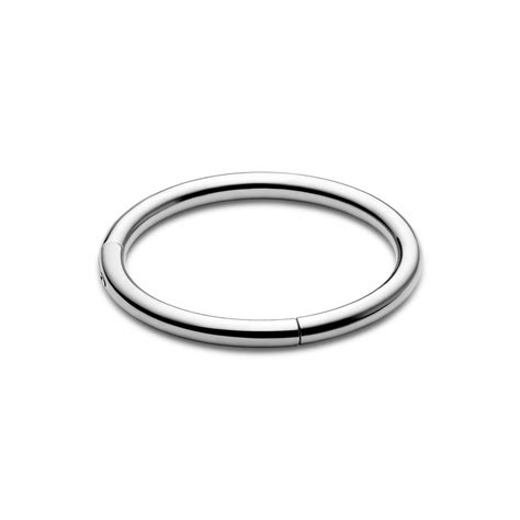 6 mm Silver-Tone Titanium Piercing Ring | In stock! | Lucleon