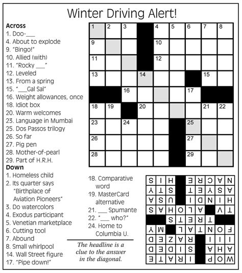 crossword puzzle | Lilly's Cleaning Service