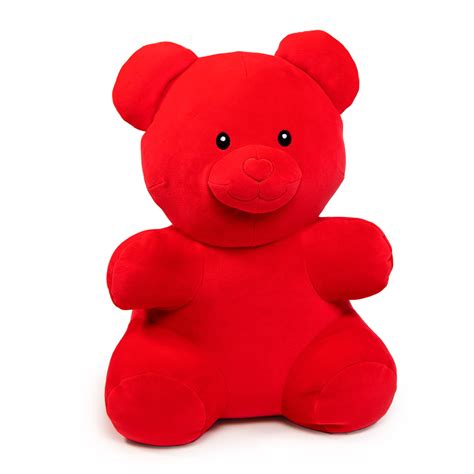 "Way To Celebrate Valentine's Day Red Gummy Bear Plush Toy Animal, 16"", Ages 3+" - Walmart.com