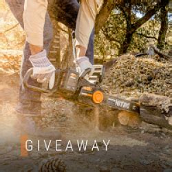 Sweepstakes | WORX Tools Chainsaw Giveaway