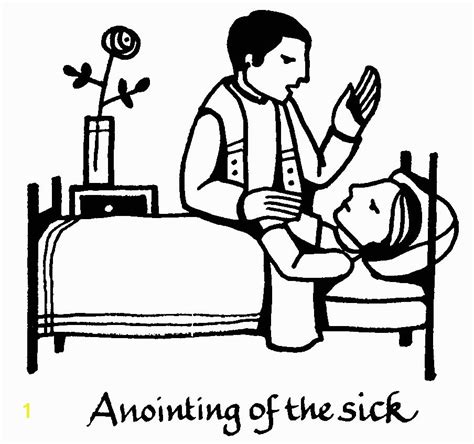 Anointing Of the Sick Coloring Page | divyajanani.org