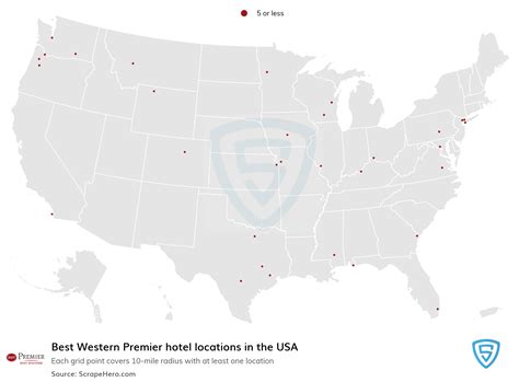 Number of Best Western Premier locations in the USA in 2024 | ScrapeHero