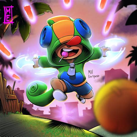 LEON - Fan art I made for 7 hrs in Procreate! : r/Brawlstars