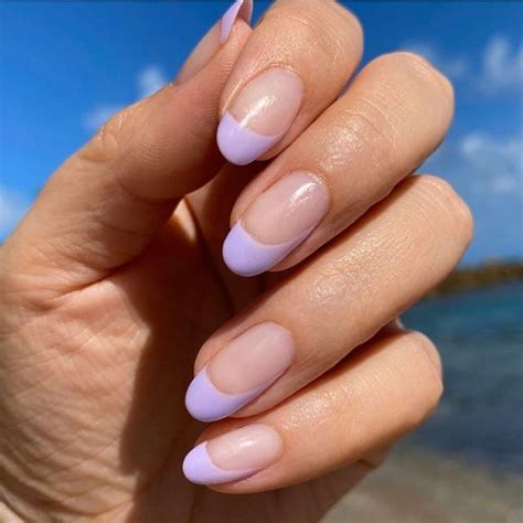 Pretty in Pastel nail colors & designs to try this season | Lavender nails, Lilac nails, Oval nails