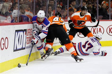 New York Rangers 3, Philadelphia Flyers 4: Jesper Fast's big night wasted