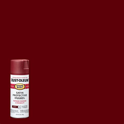 Reviews for Rust-Oleum Stops Rust 12 oz. Protective Enamel Satin Cabernet Spray Paint (6-Pack ...