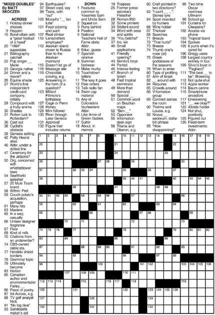 Free Printable Sunday Crossword Puzzles : Noli insipientium iniurias ...