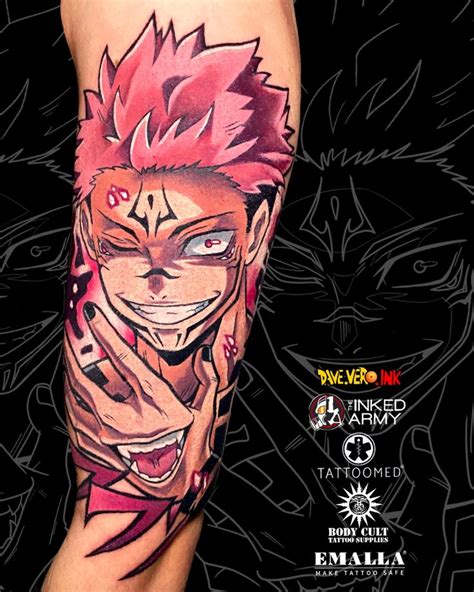 Sukuna tattoo by dave.vero.ink | Anime tattoos, Small colorful tattoos ...