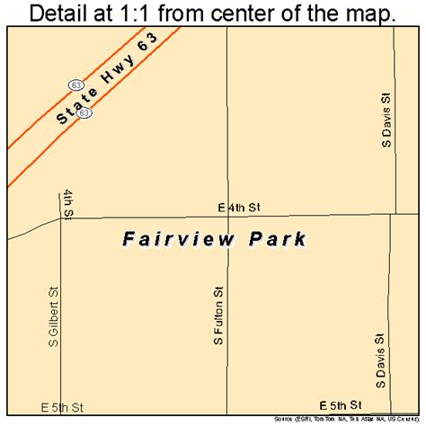 Fairview Park Indiana Street Map 1822576