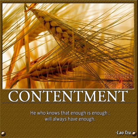 Contentment Contentment Quotes, Lao Tzu, One Liner, Offended, Enough Is ...