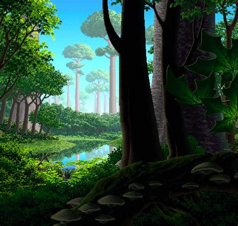 Pixel art landscape nature GIF on GIFER - by Forcewind