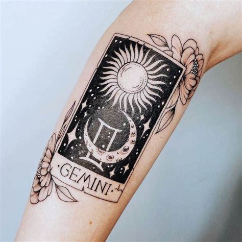 gemini tarot card tattoo - Soo Chappell