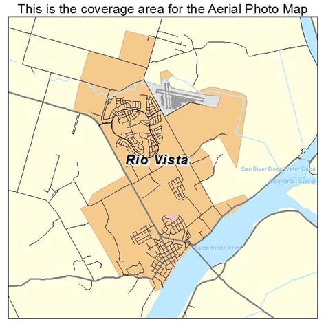 Aerial Photography Map of Rio Vista, CA California