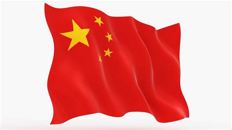 China flag animation 3D model - TurboSquid 1613374