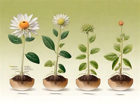 Premium AI Image | Diagram of plant growth stages