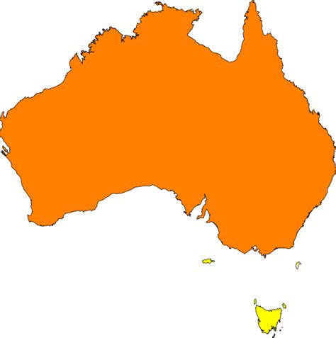 Clipart Map Of Australia - ClipArt Best