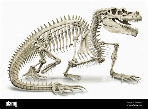 Alligator skeleton isolated on white background Stock Photo - Alamy