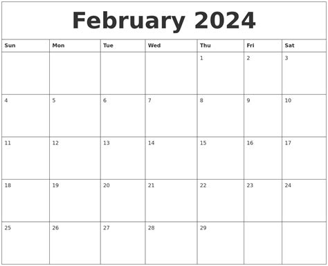 Calendario Febrero 2024 Para Imprimir Top Awasome List of - School ...