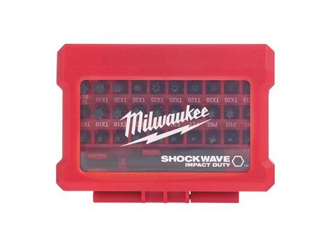 Milwaukee 32 Piece Shockwave Bit Set from Reece