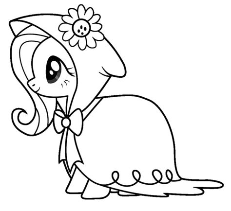 Desenhos de Fluttershy 4 para Colorir e Imprimir - ColorirOnline.Com