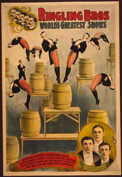 Vintage Ephemera: Circus poster, Ringling Bros - 1900