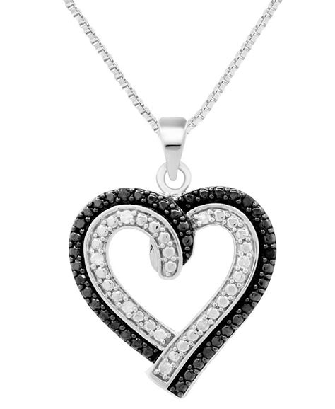 White And Black Diamond Heart Necklace on Sale | head.hesge.ch