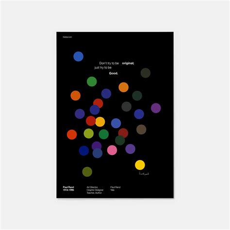 Paul Rand Quotes Poster Series on Behance