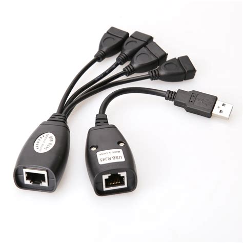 High Speed USB RJ45 Lan Cable Adapter USB Extension Extender Adapter Up to 150ft/45M by usiing ...