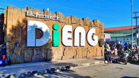 The Landmark of Dieng Plateau Area Editorial Photo - Image of landmark ...