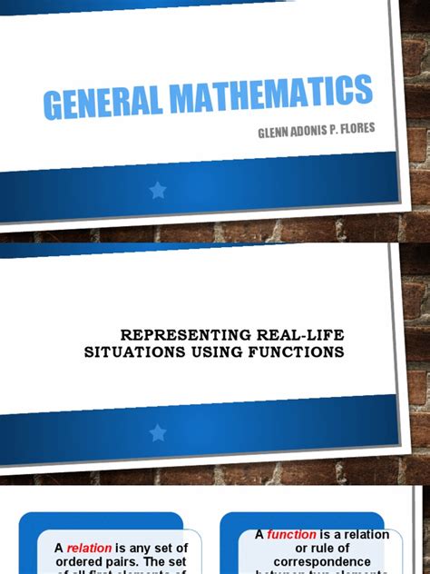 General Mathematics | PDF | Function (Mathematics) | Mathematical Relations