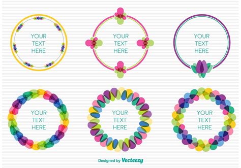 Spring colourful frames 86421 Vector Art at Vecteezy