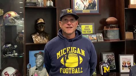 A Message from Coach Harbaugh - YouTube