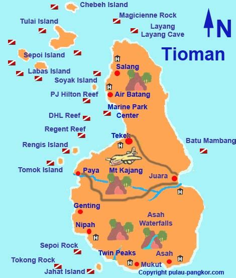 tioman map