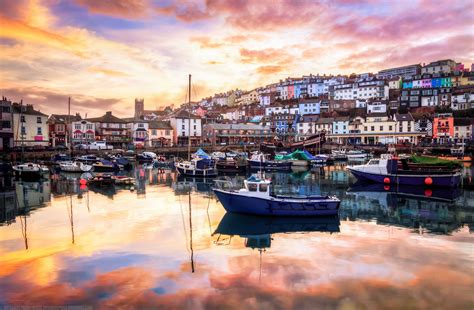 Dramatic Sunset over Brixham Harbour, Devon, England | Devon england, England, Devon coast