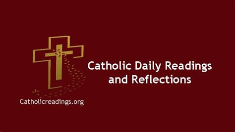 Catholic Daily Mass Readings and Reflections