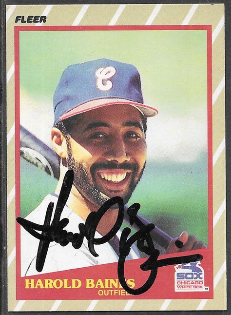 Harold Baines 1989 baseball card