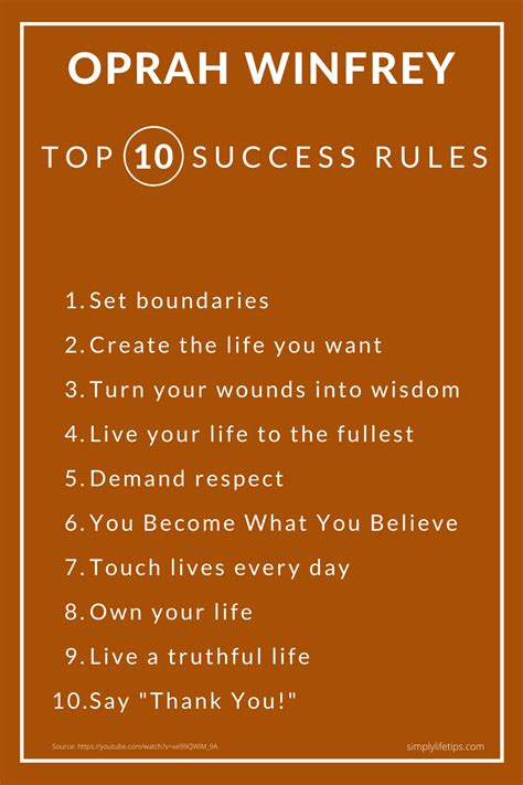 Oprah Winfrey Success Rules And Success Story - Simply Life Tips