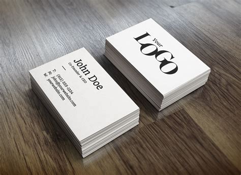 Realistic Business Card MockUp | GraphicBurger