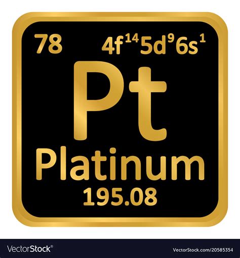 Platinum Periodic Table Element Symbol Stickers By Sciencenotes | My XXX Hot Girl