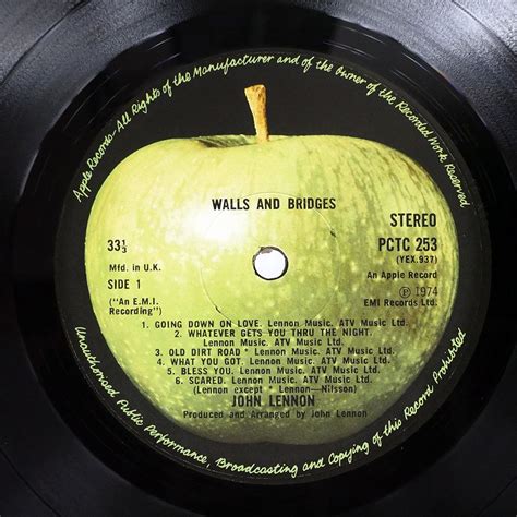 UK ORIGINAL JOHN LENNON/WALLS AND BRIDGES/EMI PCTC253(John Lennon)｜売買されたオークション情報、yahooの商品情報を ...