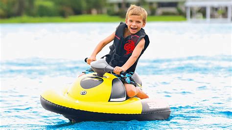 This Electric Inflatable Jet Ski Lets Your Kids Scoot Around The Water By Themselves