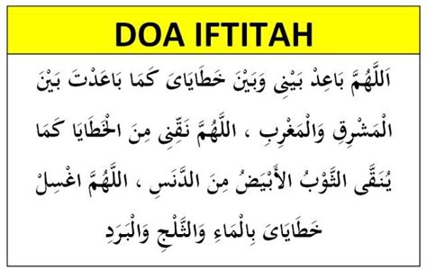 Doa Iftitah yang Diajarkan Nabi, Bacaan Arab Latin dan Artinya | Sunat, Membaca, Belajar