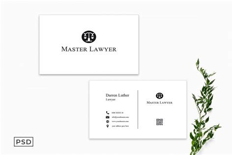 20+ Elegant Lawyer Business Card Templates – Creatisimo