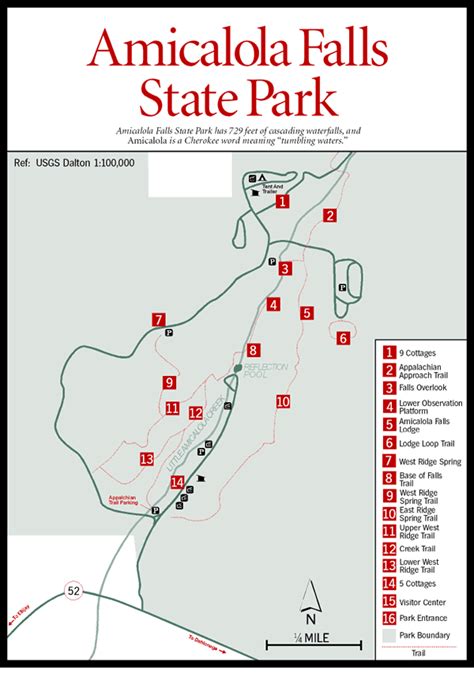 Amicalola Falls Trail Map