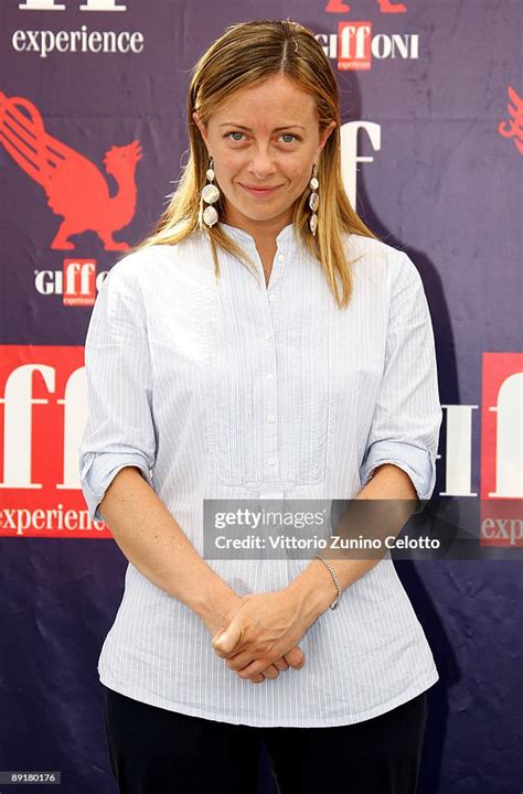 Italian Minister for Youth Giorgia Meloni attends a photocall during ...